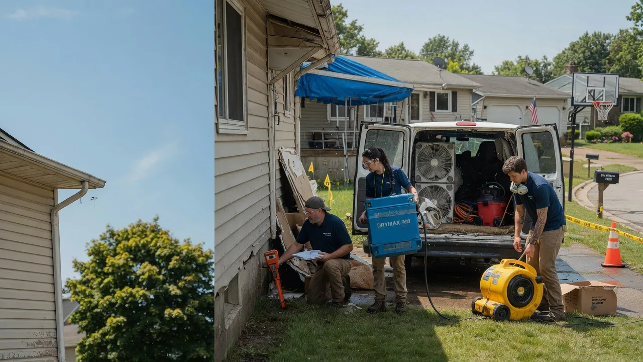 Ceiling Leak Cleanup in Rochester, PA near me